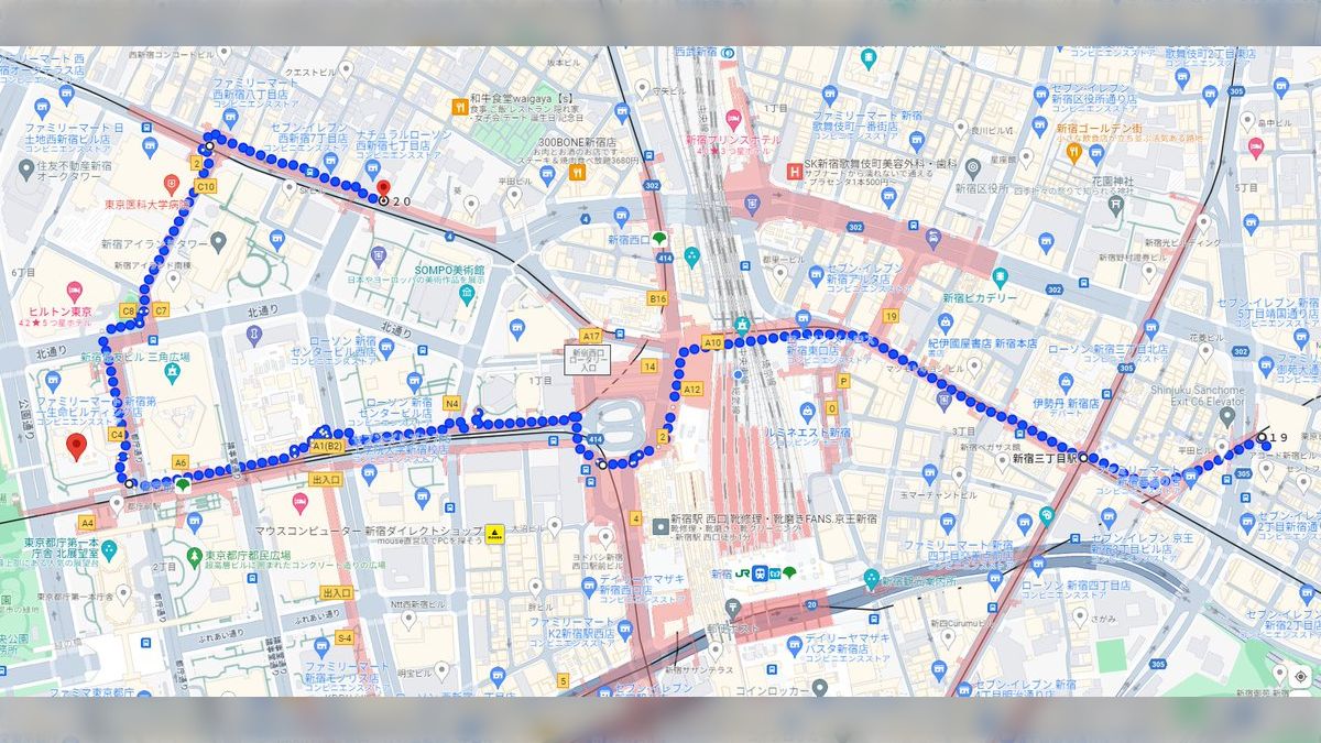 新宿三丁目駅【新宿線→副都心線】乗り換え方法 - 乗り換えマップ