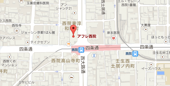 ジェイエステ 西院店」(京都市右京区-エステティック-〒615-0011)の地図/アクセス/地点情報 -