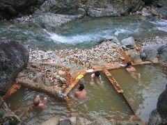 温泉旅と音楽いろいろ: 野湯（風）～四万温泉：山口露天風呂～