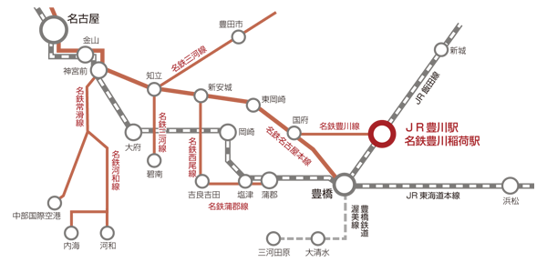 豊川稲荷駅から国府駅(2023年06月24日) 鉄道乗車記録(鉄レコ・乗りつぶし) by