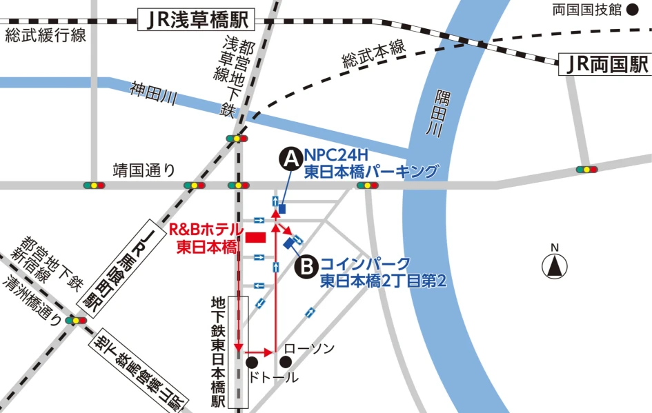 NPC24H水道橋第2パーキング(文京区-NPC24H)周辺の予約制駐車場 - NAVITIME