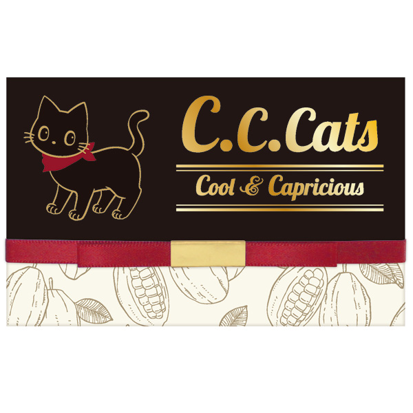 ハート C.C.Cats チョコギフト缶猫 チョコレート 7個入り