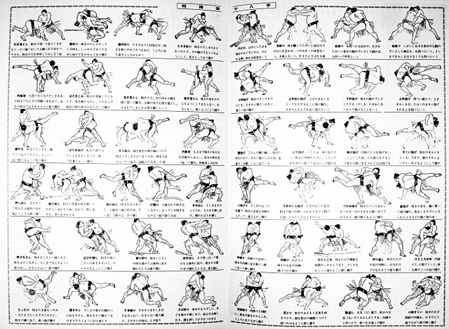 作品詳細 | 相撲表四十八手の図