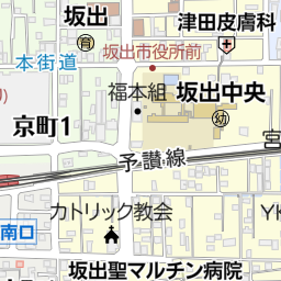 坂出駅（香川県坂出市）周辺の道路名一覧｜マピオン電話帳