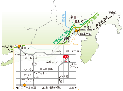 ２８９ 吉原駅へのアクセス路 県道１７０号線