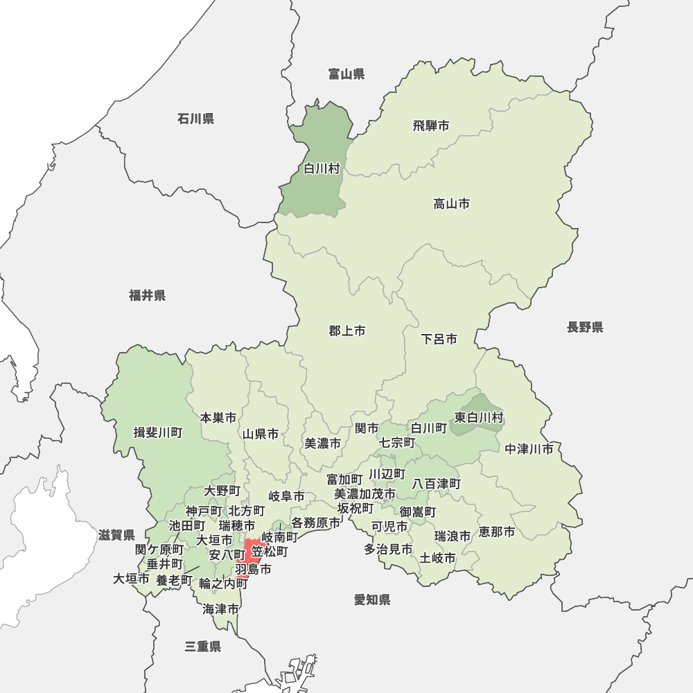 岐阜県羽島市の地図 | Map-It