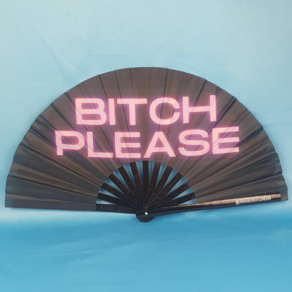 Bitch Bamboo hand fan