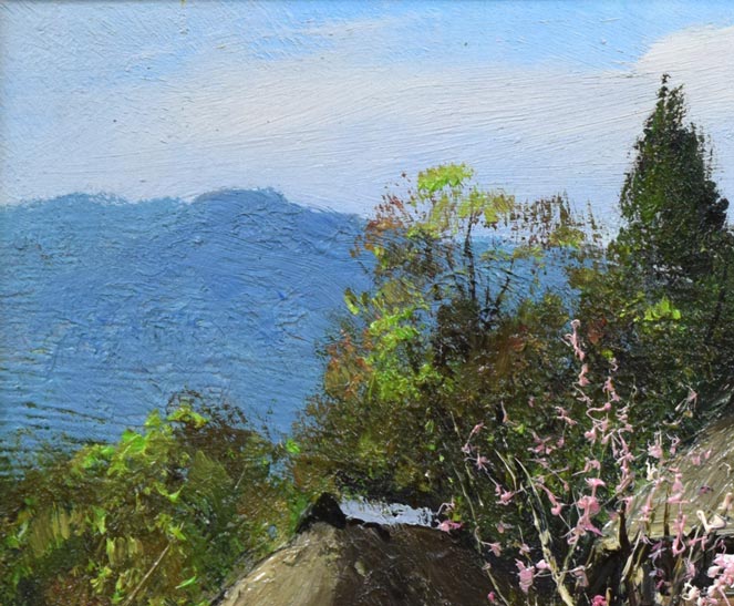 春の白馬村（長野県） 絵画買取・販売の小竹美術