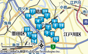 新小岩駅（東京都葛飾区）周辺のりそな銀行一覧｜マピオン電話帳