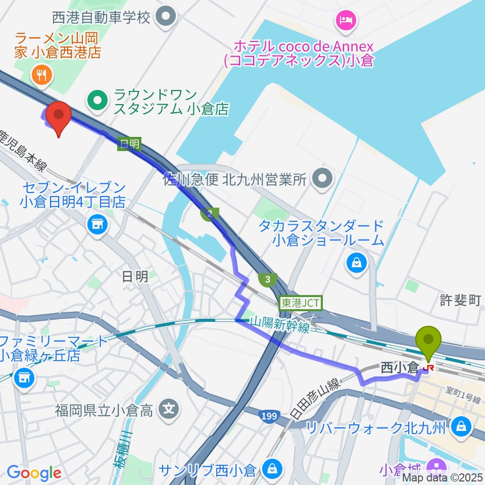 鹿児島本線の路線図・地図 - ジョルダン