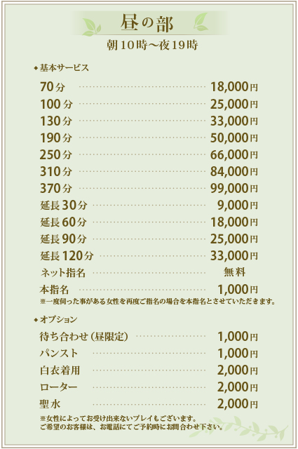 品川デリヘル「品川やすらぎ」 システム＆ご利用方法